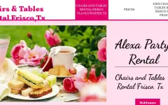 Alexa Party Rental website photo