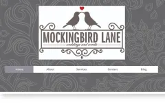 Mockingbird Lane Weddings & Events website photo